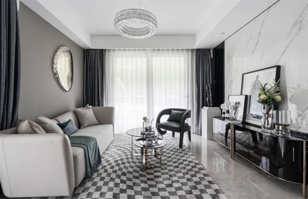 江門市長(zhǎng)福街住宅樓現(xiàn)代簡(jiǎn)約風(fēng)格三居室裝修案例