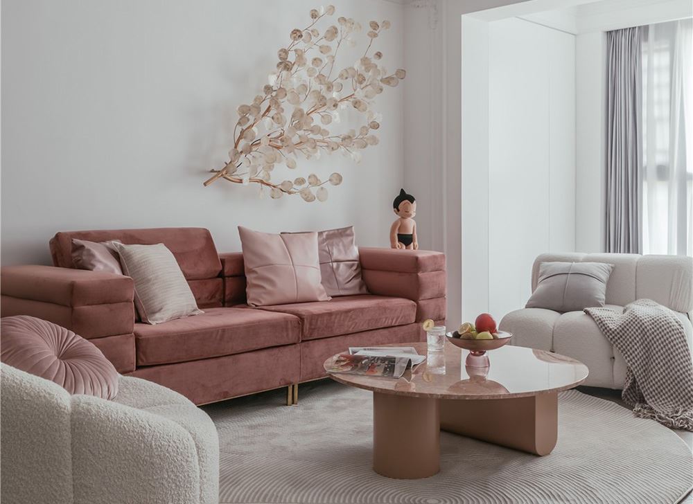 江門市東興大道住宅樓輕奢風(fēng)格三居室裝修案例