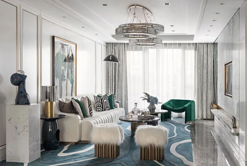 楚雄彝族自治州錦繡東山輕奢風格別墅裝修案例