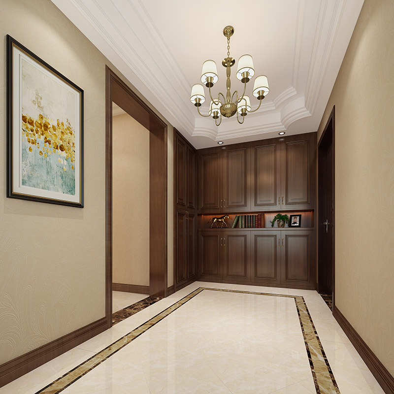 龍光天湖酈都復式240平米新中式風格裝修案例-玄關 龍光天湖酈都復式240平米新中式風格裝修案例-玄關