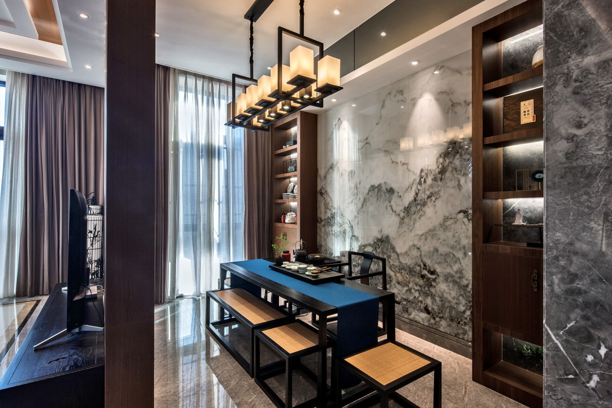 新中式風(fēng)格家裝設(shè)計(jì)室內(nèi)裝修效果圖-茶室 新中式風(fēng)格家裝設(shè)計(jì)室內(nèi)裝修效果圖-茶室