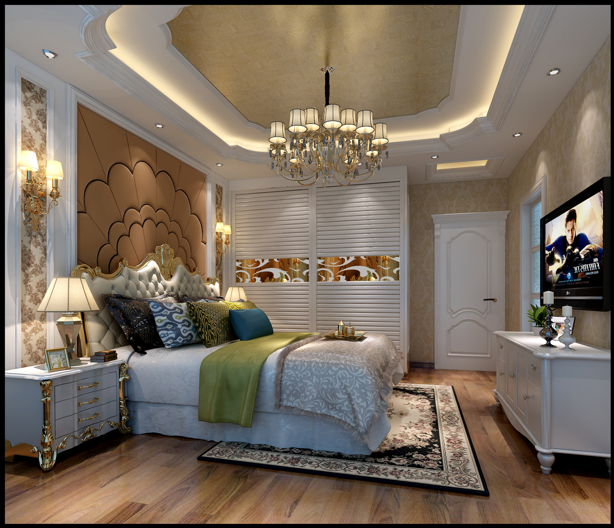 佛山市龍光·玖悅灣歐式風(fēng)格三居室裝修案例