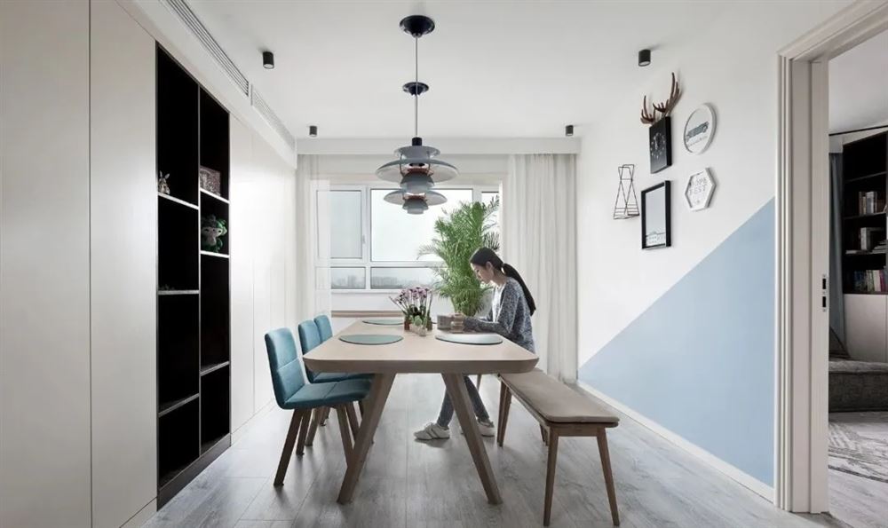 廣州市方圓明月山溪?jiǎng)e墅北歐風(fēng)格三居室裝修案例