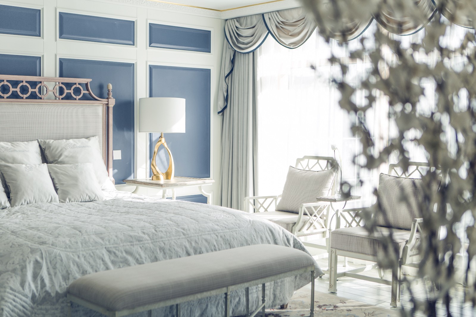 輕奢美式風(fēng)格家裝設(shè)計室內(nèi)裝修效果圖-臥室 輕奢美式風(fēng)格家裝設(shè)計室內(nèi)裝修效果圖-臥室