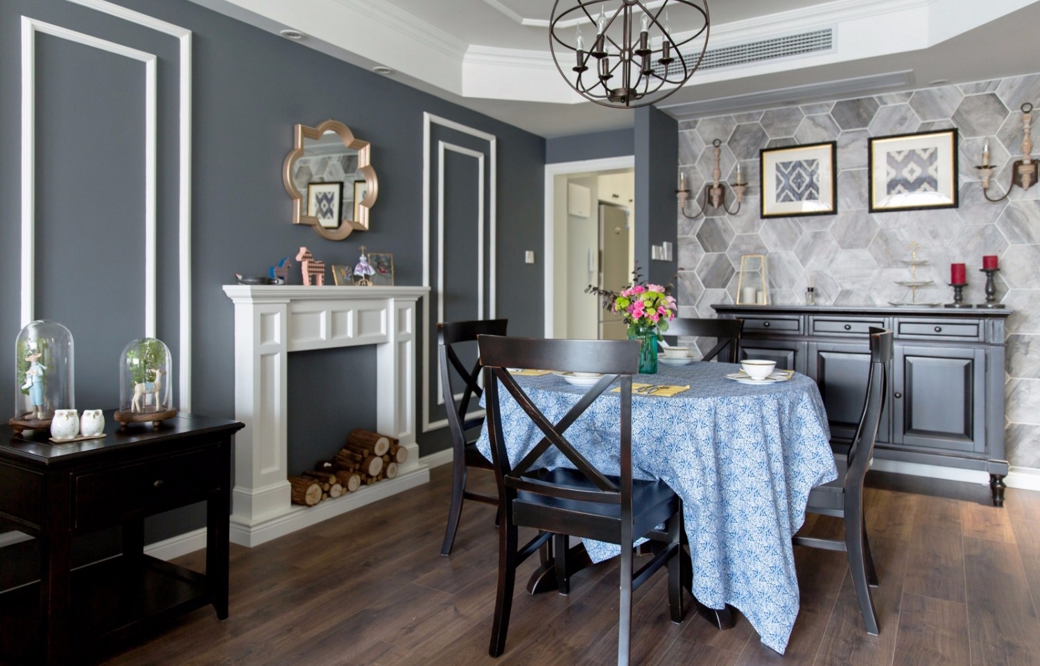 美式工業(yè)風格家裝設計室內裝修效果圖-餐廳 美式工業(yè)風格家裝設計室內裝修效果圖-餐廳