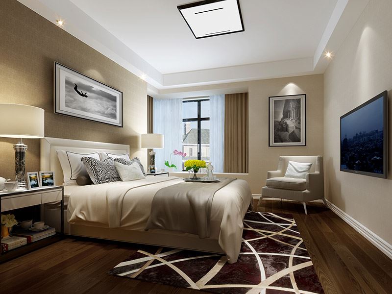 河源市星河國際現(xiàn)代簡約風格三居室裝修案例