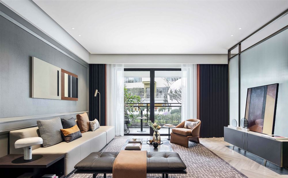 佛山市頤安·天璟名庭輕奢風格四居室裝修案例