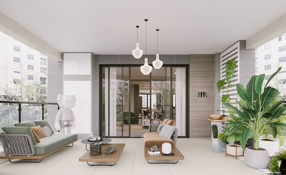 佛山市雅居樂(lè)·江畔明珠現(xiàn)代簡(jiǎn)約風(fēng)格四居室裝修案例