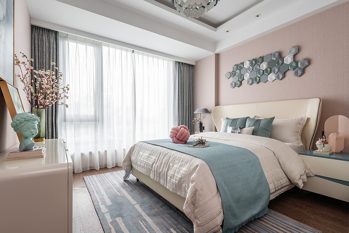 新中式風(fēng)格家裝設(shè)計(jì)別墅裝修效果圖-客臥 新中式風(fēng)格家裝設(shè)計(jì)別墅裝修效果圖-客臥