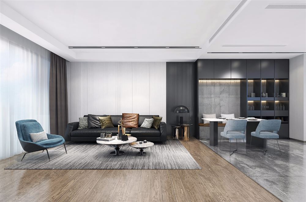 廣州市錦繡銀灣現(xiàn)代簡約風(fēng)格三居室裝修案例