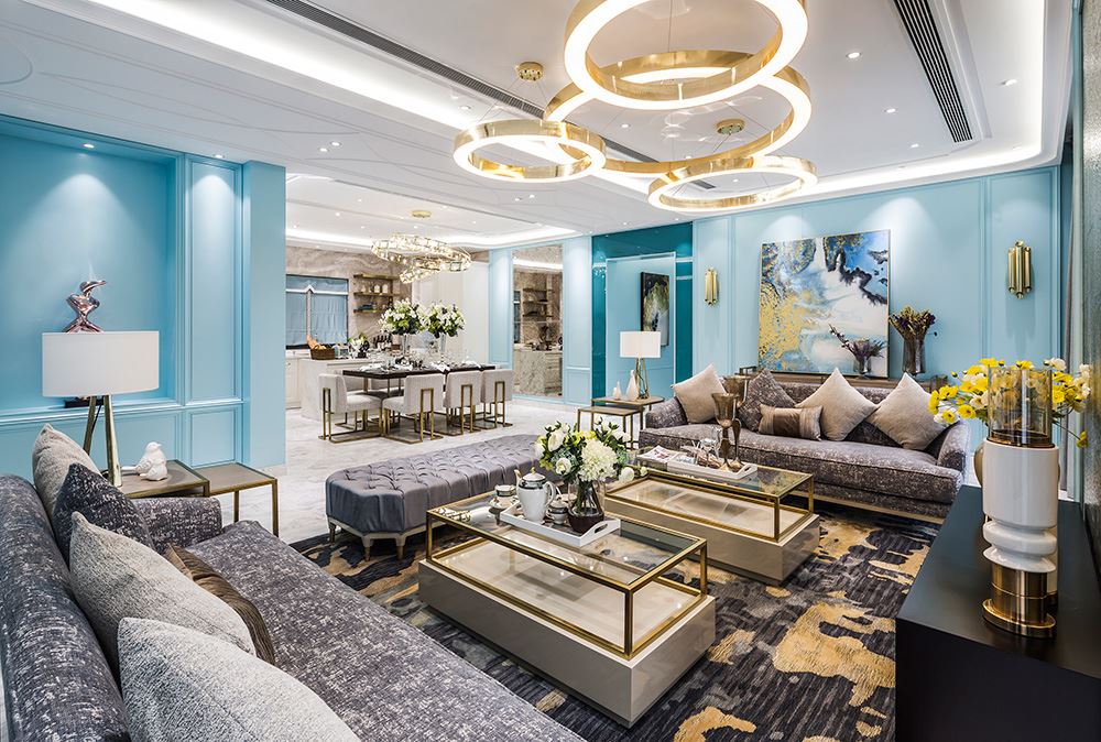 南寧市天健世紀(jì)花園歐式風(fēng)格三居室裝修案例