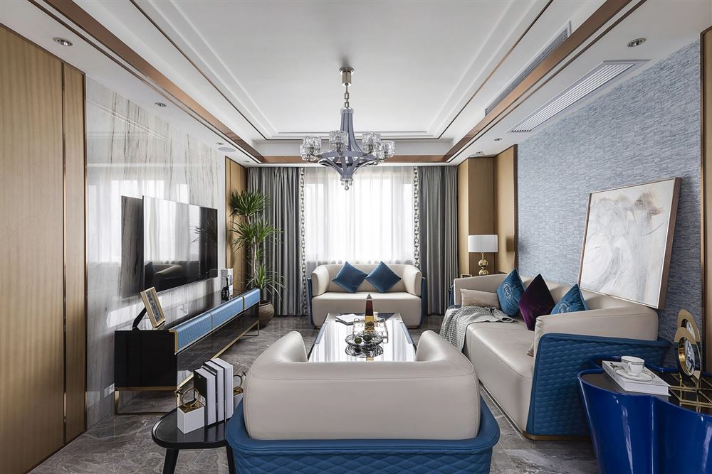 佛山市保利玥府歐式風格三居室裝修案例