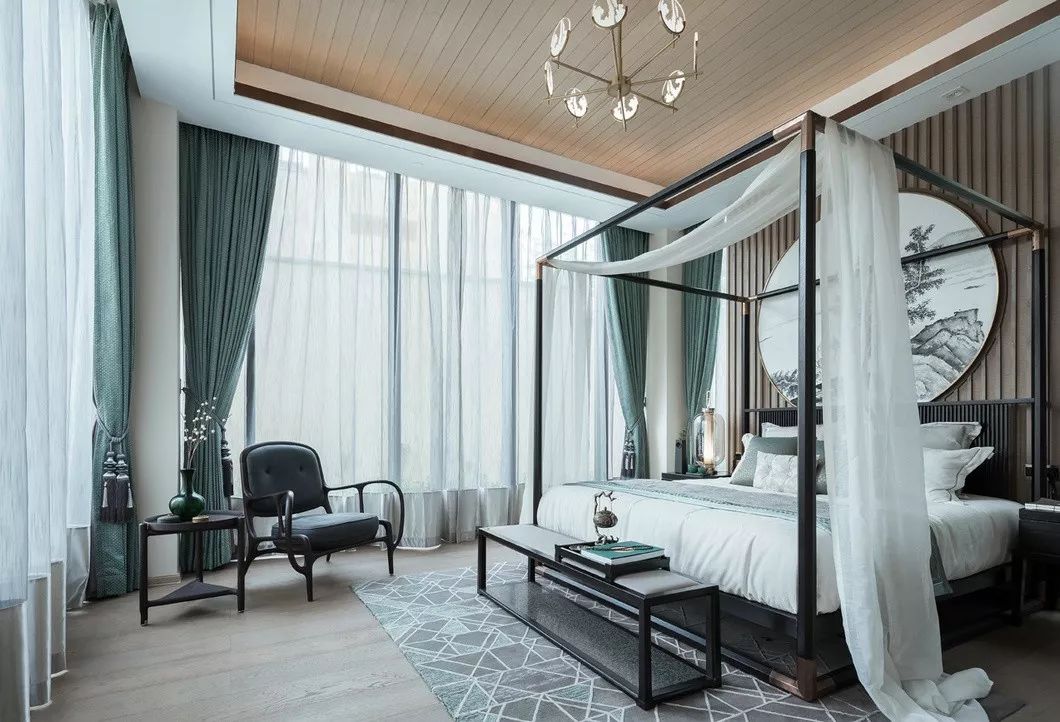 新中式風(fēng)格家裝設(shè)計室內(nèi)裝修效果圖-臥室 新中式風(fēng)格家裝設(shè)計室內(nèi)裝修效果圖-臥室