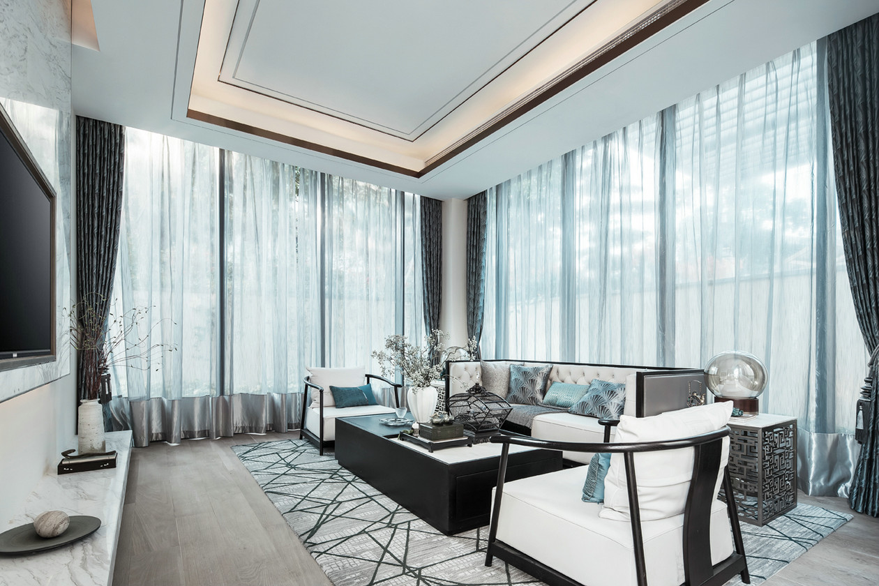 新中式風(fēng)格室內(nèi)裝修效果圖-佛山保利中宇四居165平米-室內(nèi)客廳裝修 新中式風(fēng)格室內(nèi)裝修效果圖-佛山保利中宇四居165平米-室內(nèi)客廳裝修