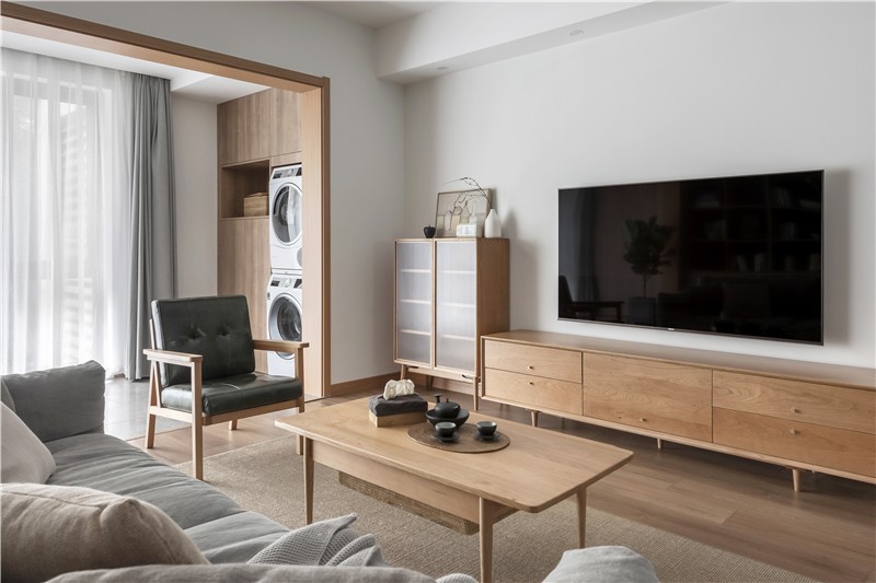 裝修案例北歐原木風(fēng)格室內(nèi)裝修效果圖-客廳 裝修案例北歐原木風(fēng)格室內(nèi)裝修效果圖-客廳