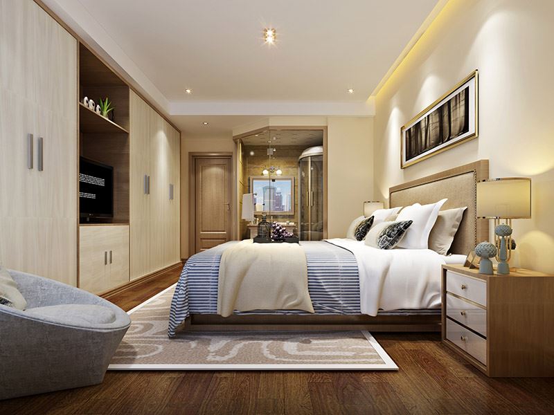 河源市潤豐·天虹花園現(xiàn)代簡約風格四居室裝修案例