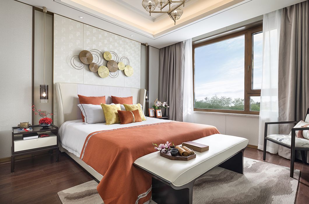 新中式風(fēng)格家裝設(shè)計(jì)室內(nèi)裝修效果圖-臥室 新中式風(fēng)格家裝設(shè)計(jì)室內(nèi)裝修效果圖-臥室