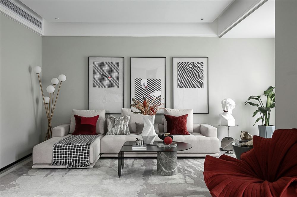 江門(mén)市恩平碧桂園現(xiàn)代簡(jiǎn)約風(fēng)格三居室裝修案例