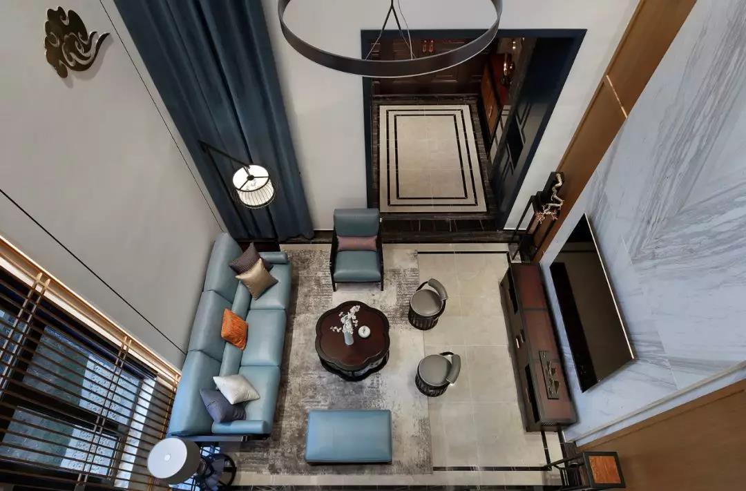 裝修公司新中式風格別墅裝修效果圖-客廳 裝修公司新中式風格別墅裝修效果圖-客廳