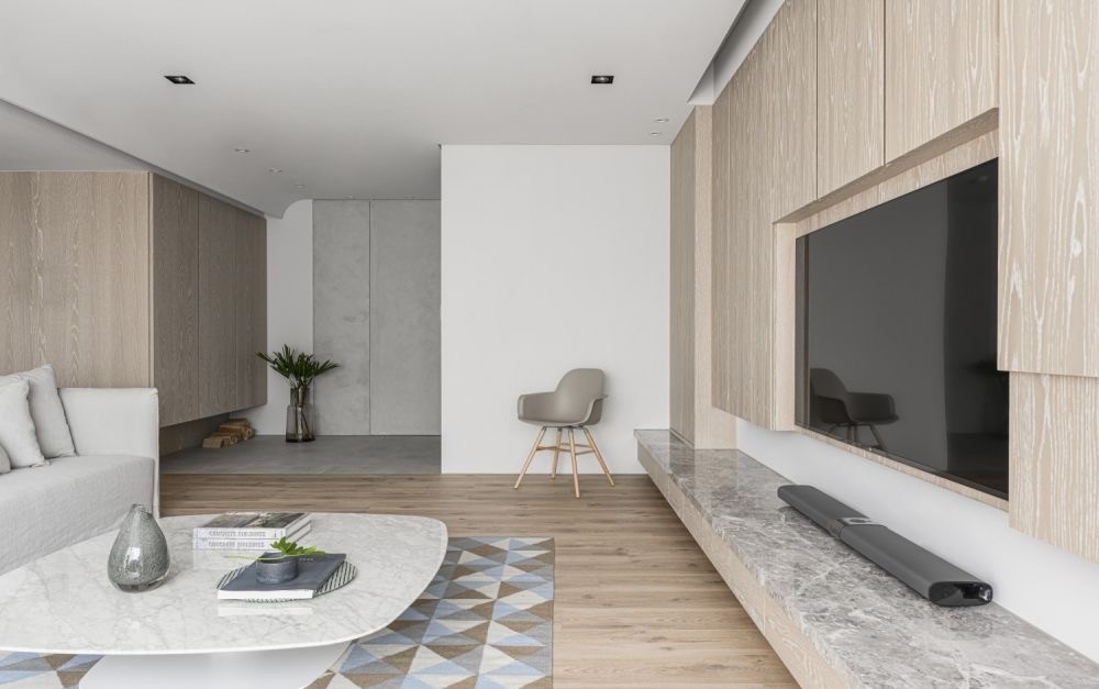 原木米白簡約風(fēng)格室內(nèi)家裝案例效果圖-玄關(guān) 原木米白簡約風(fēng)格室內(nèi)家裝案例效果圖-玄關(guān)