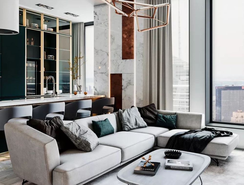 佛山市佛奧灣現(xiàn)代簡約風(fēng)格二居室裝修案例