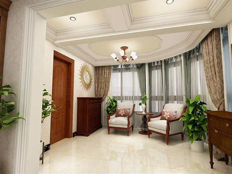 佛山市保利玥府新中式風(fēng)格復(fù)式裝修案例