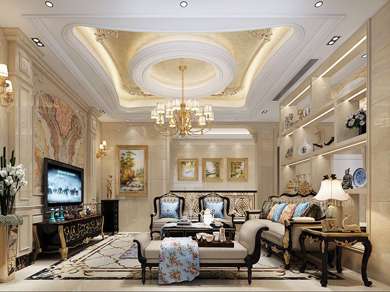 泰州市寶麗廣場歐式風格別墅裝修案例