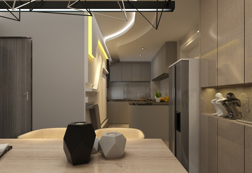 現(xiàn)代前衛(wèi)風格室內裝修效果圖-云和景苑二居88平米-廚房 現(xiàn)代前衛(wèi)風格室內裝修效果圖-云和景苑二居88平米-廚房