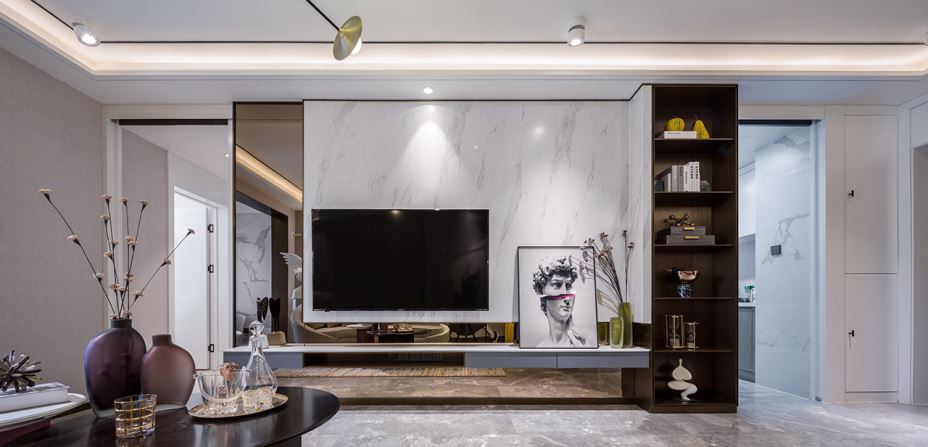 江門市富都新村輕奢風(fēng)格三居室裝修案例