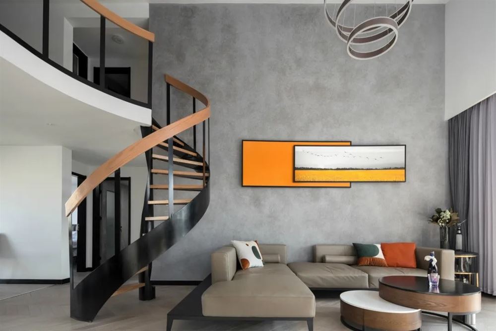 清遠市碧桂園陽山首府現(xiàn)代簡約風格復式裝修案例