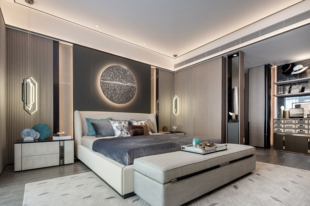現(xiàn)代簡約風(fēng)格室內(nèi)設(shè)計(jì)家裝案例-主臥 現(xiàn)代簡約風(fēng)格室內(nèi)設(shè)計(jì)家裝案例-主臥