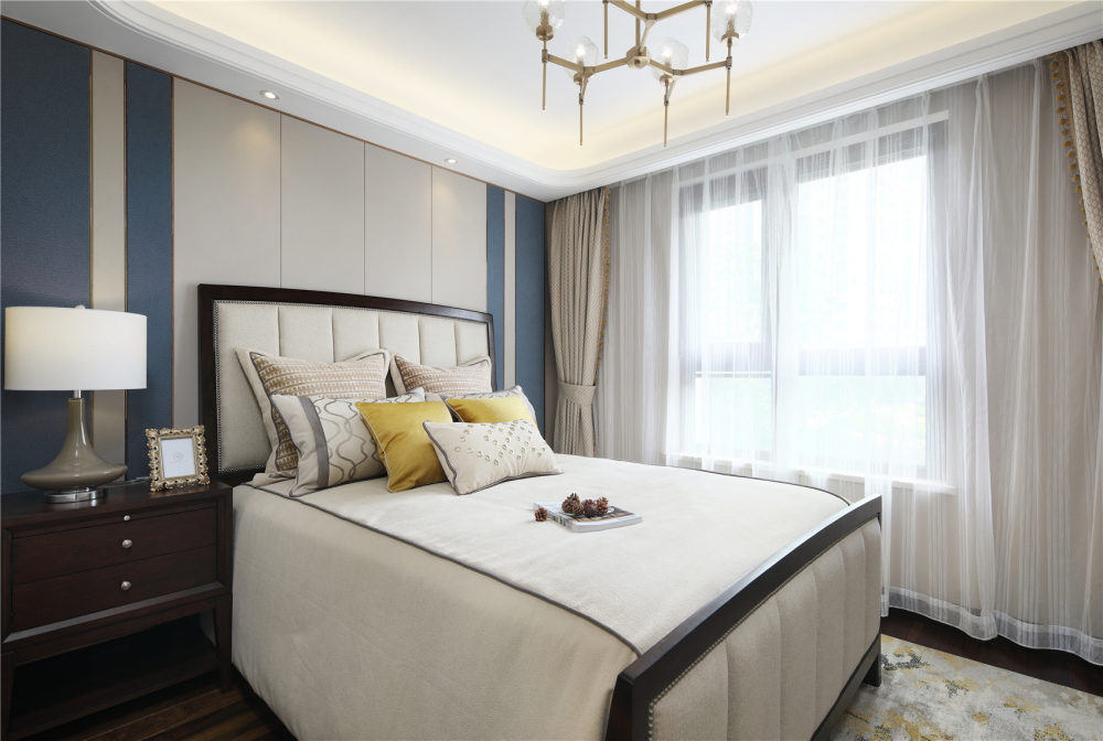 輕奢風格室內(nèi)家裝案例效果圖-次臥 輕奢風格室內(nèi)家裝案例效果圖-次臥