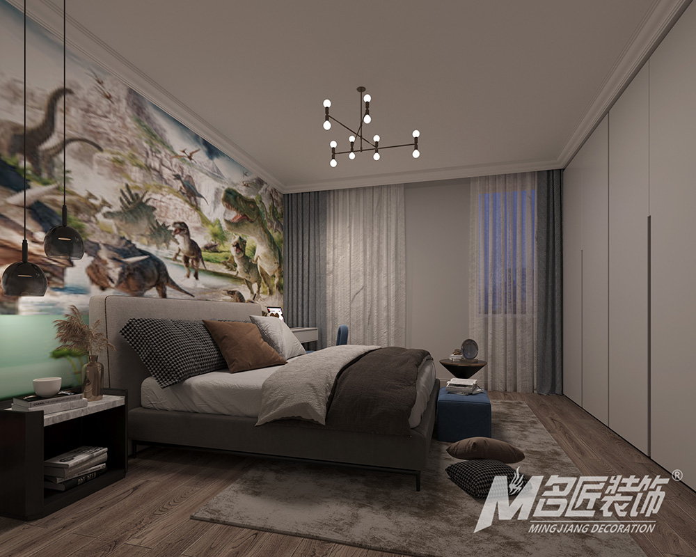 別墅裝修設(shè)計(jì)美式輕奢風(fēng)格-兒童房 別墅裝修設(shè)計(jì)美式輕奢風(fēng)格-兒童房