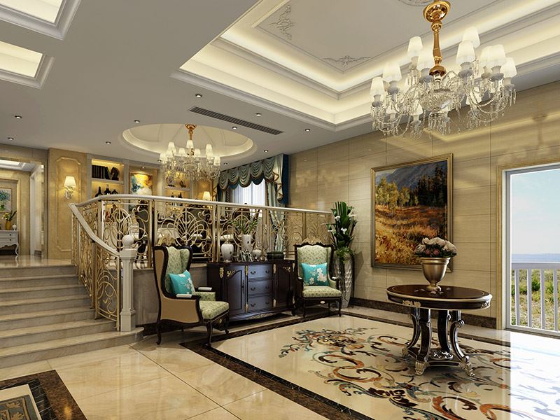 佛山市綠城·桂語蘭庭歐式風格別墅裝修案例