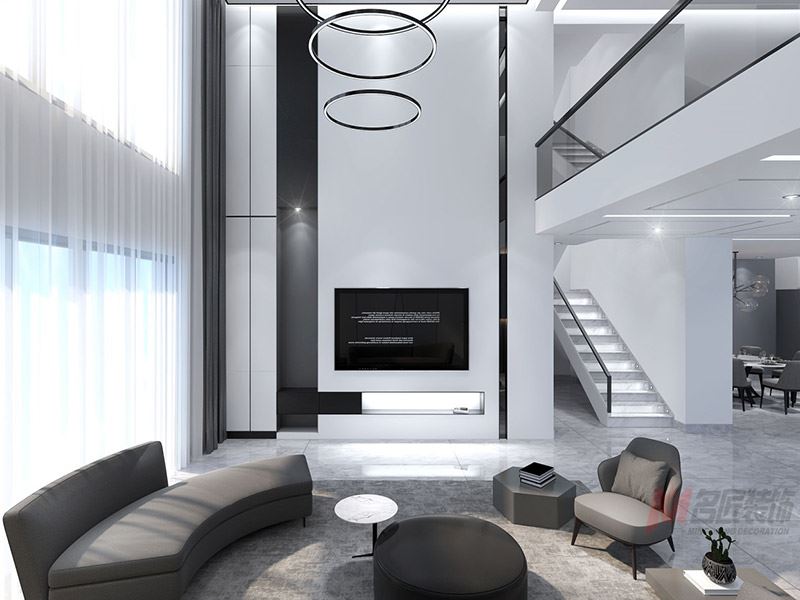 自貢市東大·川南家居城一期現(xiàn)代簡(jiǎn)約風(fēng)格別墅裝修案例