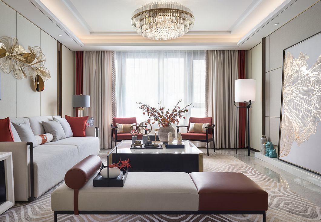 新中式風(fēng)格家裝設(shè)計室內(nèi)裝修效果圖-客廳 新中式風(fēng)格家裝設(shè)計室內(nèi)裝修效果圖-客廳