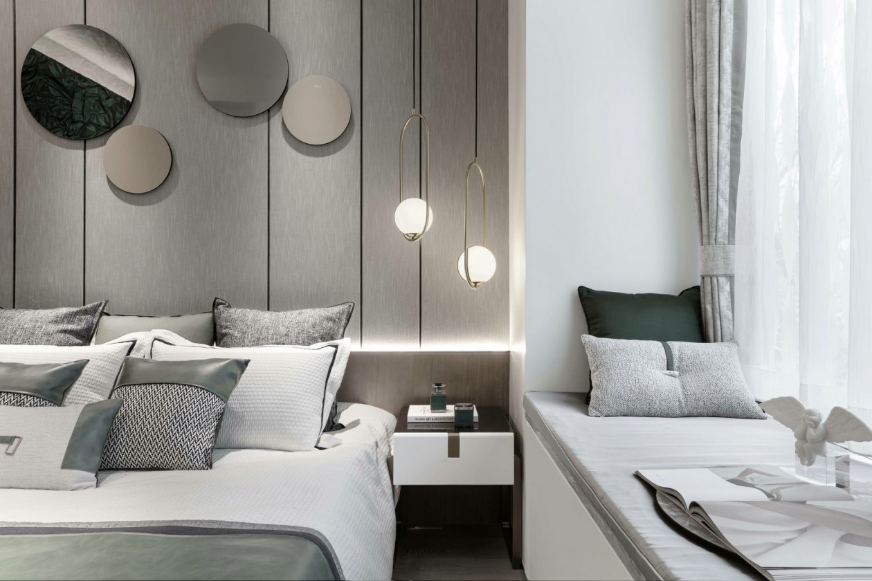 現(xiàn)代輕奢風(fēng)格室內(nèi)設(shè)計(jì)家裝案例-臥室 現(xiàn)代輕奢風(fēng)格室內(nèi)設(shè)計(jì)家裝案例-臥室