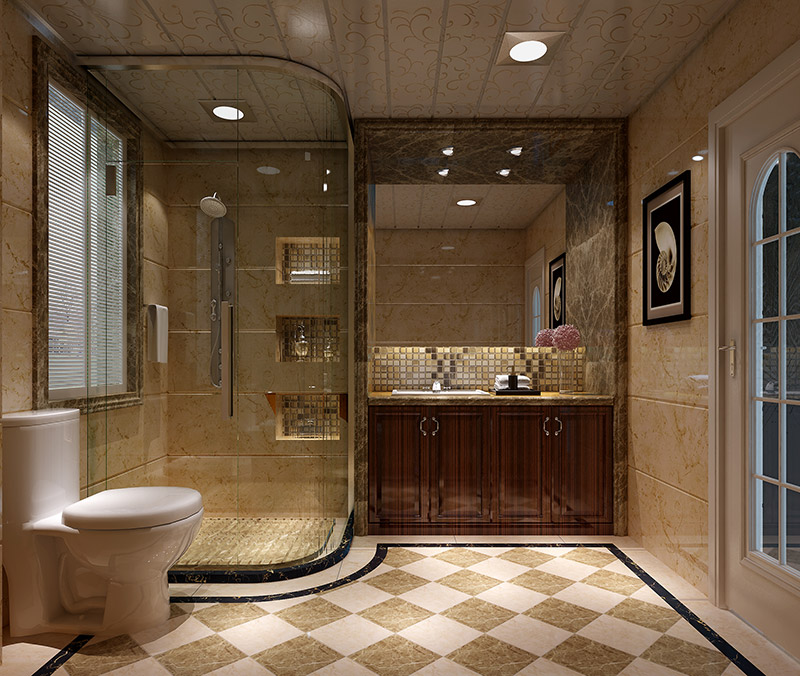 黃岐長信御景峰四居186平米歐式風格室內(nèi)裝修案例-衛(wèi)生間 黃岐長信御景峰四居186平米歐式風格室內(nèi)裝修案例-衛(wèi)生間