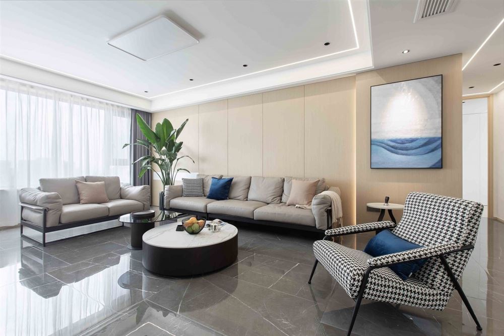 江門市萬科翡翠中央現(xiàn)代簡約風(fēng)格四居室裝修案例