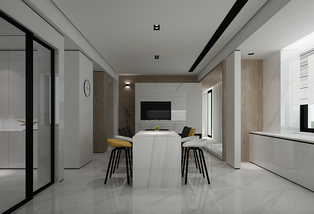 現(xiàn)代極簡風(fēng)格別墅裝修設(shè)計效果圖-迎江"逸"墅·碧桂園-別墅餐廳裝修設(shè)計 現(xiàn)代極簡風(fēng)格別墅裝修設(shè)計效果圖-迎江"逸"墅·碧桂園-別墅餐廳裝修設(shè)計