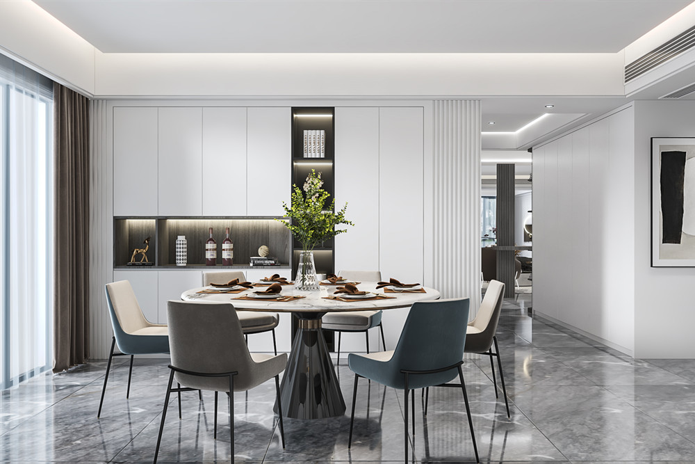 汕頭市金紫名邦花園輕奢風(fēng)格四居室裝修案例