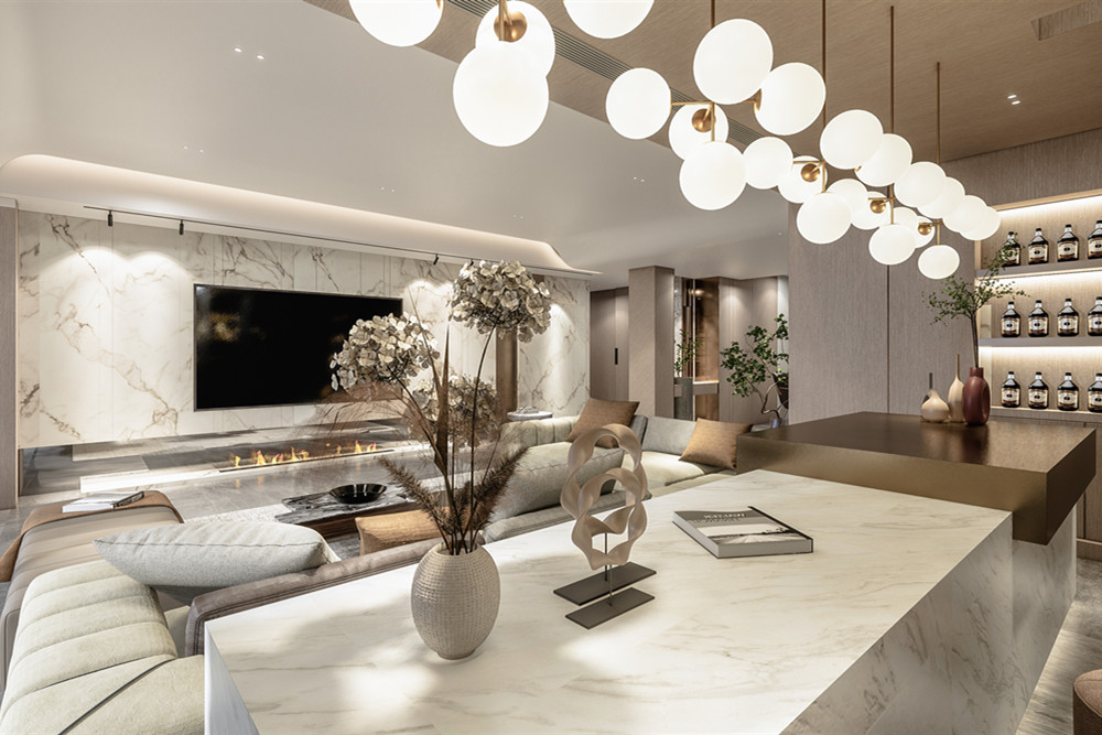 汕頭市林語苑現(xiàn)代簡約風格四居室裝修案例