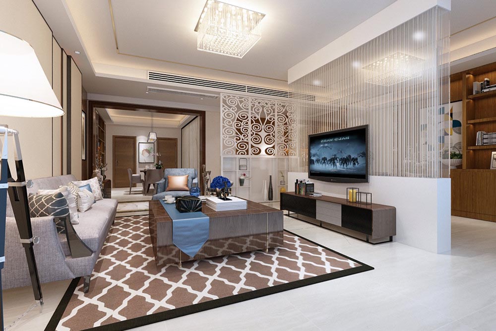 江門(mén)市江?；▓@現(xiàn)代簡(jiǎn)約風(fēng)格四居室裝修案例