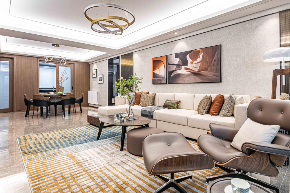 廣州市豪利花園新中式風(fēng)格四居室裝修案例