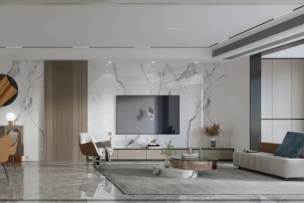 嘉興市海倫堡·觀瀾現(xiàn)代簡約風(fēng)格三居室裝修案例