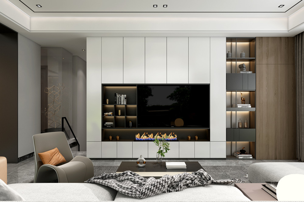 中山市萬科中天西灣匯現(xiàn)代簡約風(fēng)格別墅裝修案例