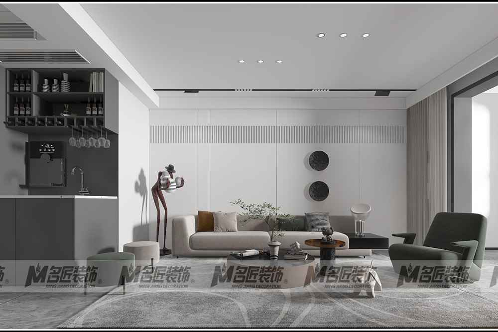 湖州市新黃浦·花園名都現(xiàn)代簡(jiǎn)約風(fēng)格三居室裝修案例