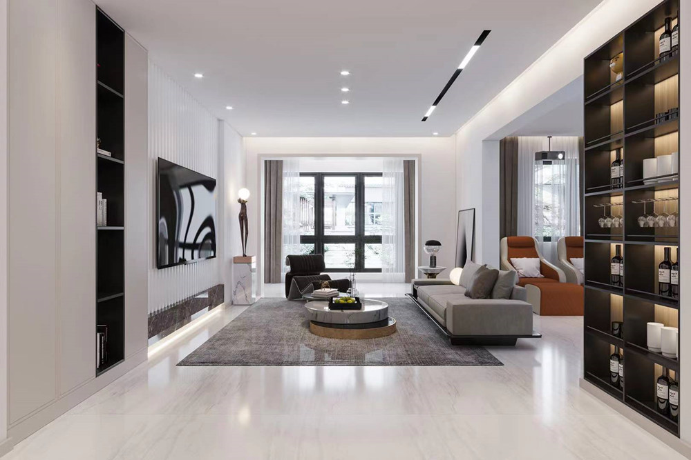 連云港市贛榆區(qū)青口鎮(zhèn)經(jīng)緯花園現(xiàn)代簡(jiǎn)約風(fēng)格三居室裝修案例