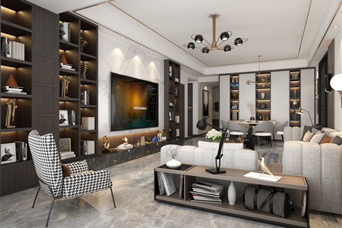 玉林市天禾春城輕奢風(fēng)格三居室裝修案例