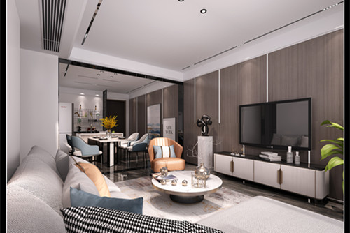 玉林市中宜尚品輕奢風(fēng)格三居室裝修案例